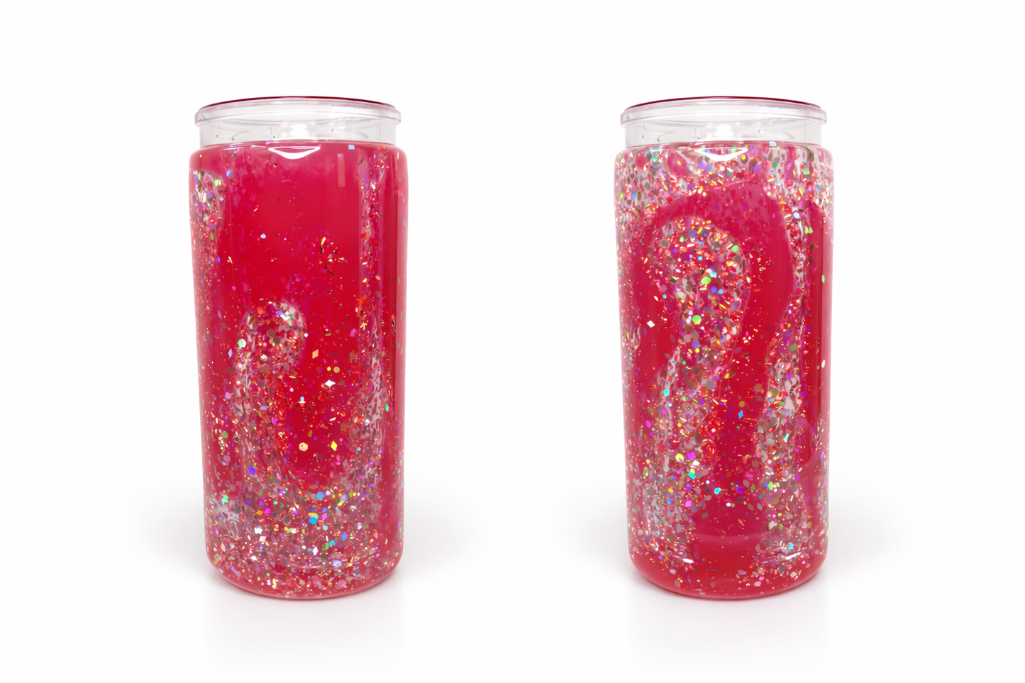 20 oz Red Lava w/ Glitter
