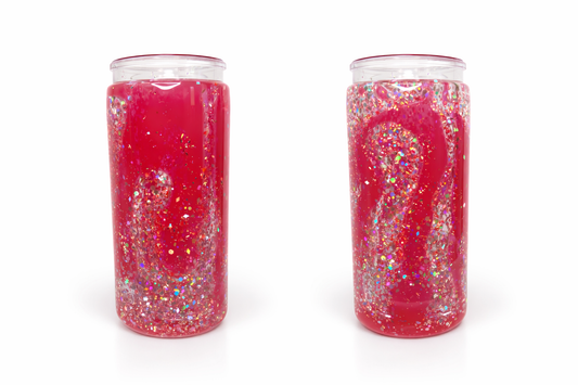 20 oz Red Lava w/ Glitter